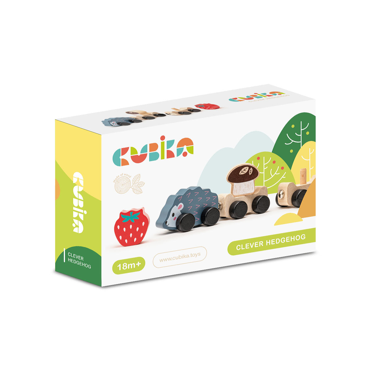 Wise Elk/Cubika Wooden Toy - Clever Hedgehog