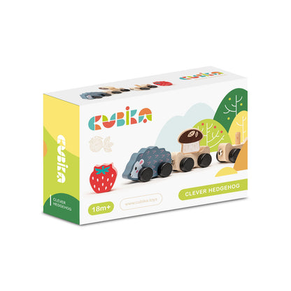 Wise Elk/Cubika Wooden Toy - Clever Hedgehog