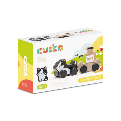 Wise Elk/Cubika Wooden Toy - Clever Kitties